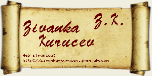 Živanka Kuručev vizit kartica